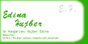 edina hujber business card